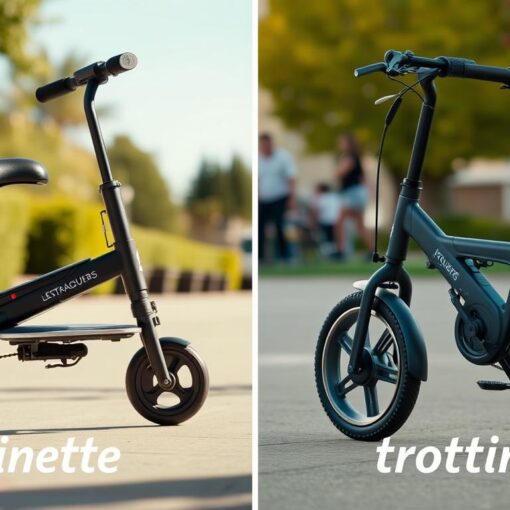 quelle difference entre patinette et trottinette