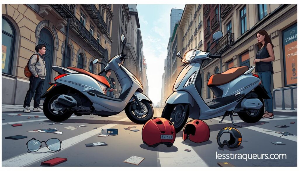 accident scooter démarches