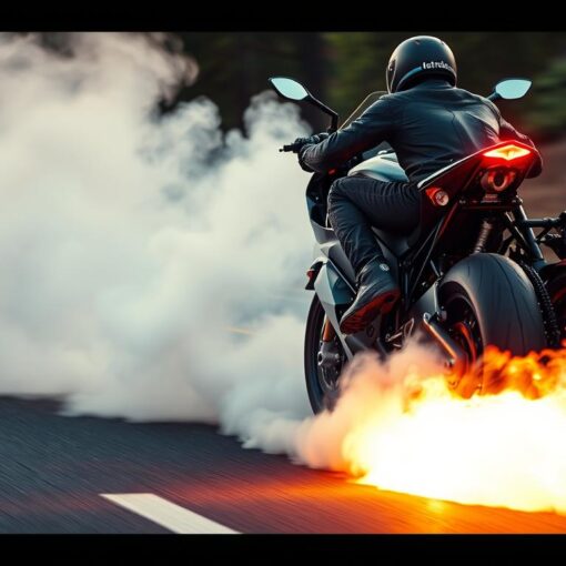 comment burner en moto